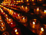 Burning candles at Basilique Notre Dame de la Garde.