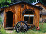 A typical dwelling in the Pichares valley east of Pucon, this place makes and sells candles - La Araucania