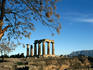 5th century BC Doric Temple of Apollo at the site of Ancient Corinth.