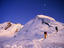 Mountaineers climbing ridge, Bolivia