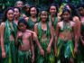 Traditional Marquesas dance group.