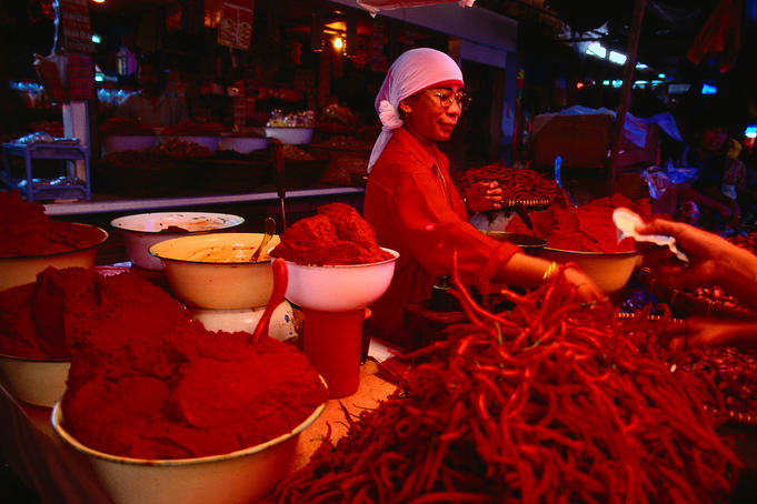Bukittinggi markets.