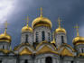 Five golden onion-domes of Cathedral of Assumption (Uspensky Sobor).
