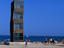 Modern art rusting on La Barceloneta beach, Barcelona.