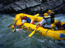 White-water rafting on the Pacuare River in Costa Rica. The river is one of the top five ranking rivers in the world for scenery and sometimes violent rapids.