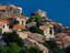 Medieval houses of St Croix-du-Verdon on the banks of Lac St Croix in Provence.