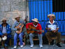 Cuban musicians performing on the Plaza de la Catedral in Old Havana.