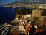Aerial view of the Marina Grande and the Gulf of Naples.
