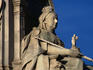Part of the Queen Victoria Memorial in front of Buckingham Palace.