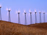 Windfarm at sunset, Flowind, Altamont Pass.
