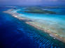 Aerial view of the Barrier Reef.