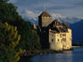Chateau de Chillon on the shore of Lake Geneva.