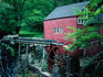 Historic Red Mill in Bridgwater, one of New England's most famous landmarks.