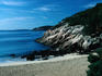 Sand Beach, an imaginative name in the Arcadia National Park.