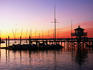 Yacht club jetty at dawn.