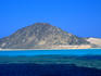 View of Rocky Island, south of Zabargad, Red Sea.