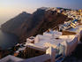 Town on top of cliffs.
