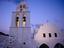 Hora's beautiful Church of the Panagia (Our Lady). Built in a traditional white Cycladic style in the 19th century.