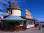 Amusement-park, ice cream and hot dog stands on Santa Cruz Beach Boardwalk.