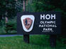 Sign at entrance to Hoh Rainforest.