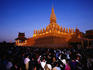 Early morning ceremony, Pha Tat Luang Festival.