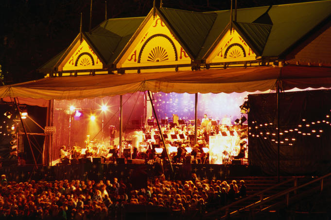 Starlight Symphony performing at Auckland Domain.