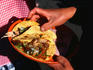 Tacos el Pastor (with meat) - Mexico City, Mexico