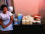 Woman selling Oaxacan cheeses at Mercado Juarez (Juarez Market) - Oaxaca City, Oaxaca