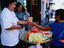 Selling melons on the streets of Oaxaca