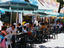 Diners at outdoor cafes in the square (zocalo) - Puerto Veracruz,  Veracruz