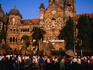 The Gothic facade of Victoria Terminus ( also known as Chhatrapati Shivaji Terminus ) was designed by Frederick Stevens in 1887 and inspired by London's St Pancras station, Mumbai.
