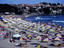Sozopol's long main beach is a very popular spot.