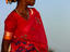 Washing woman, Hampi