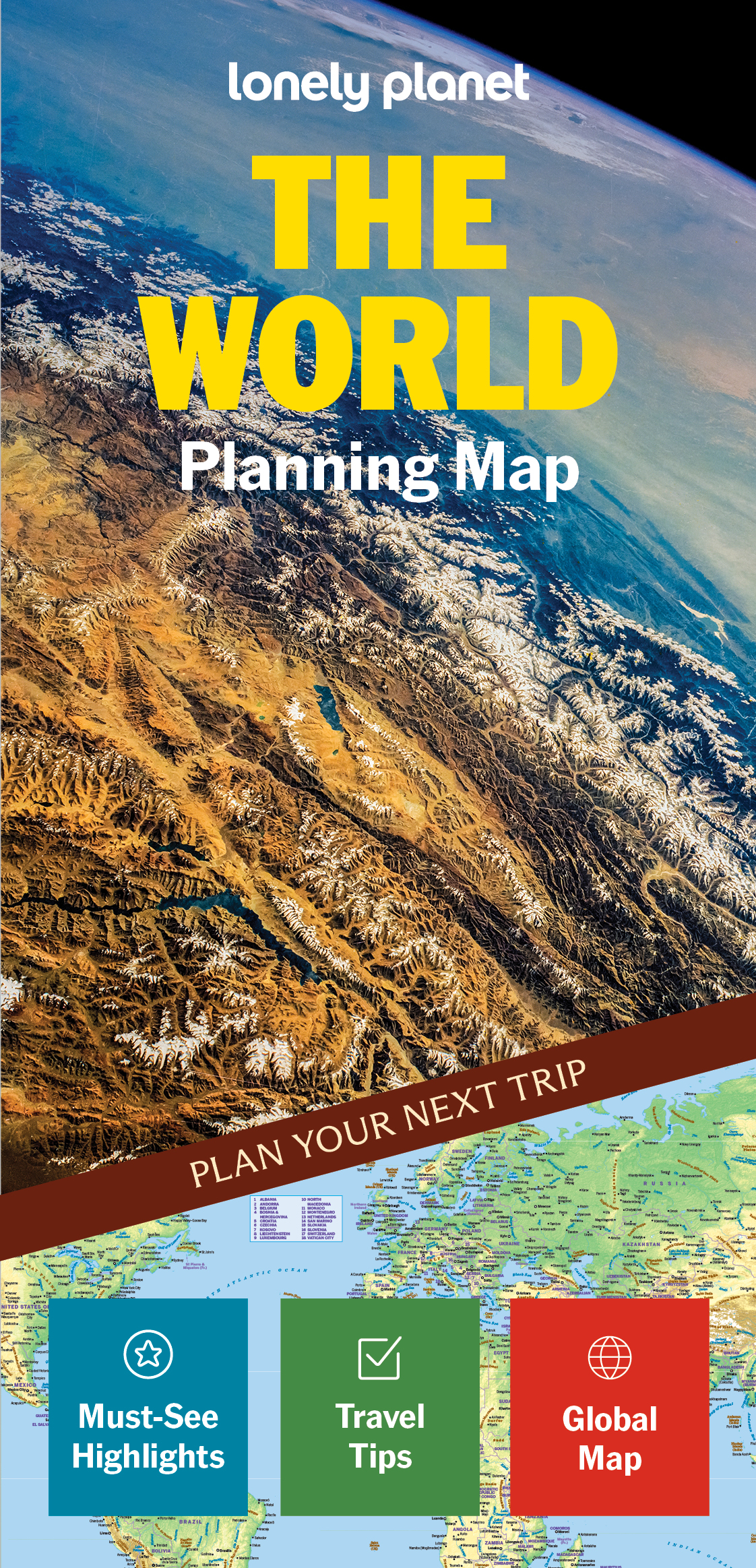 Lonely Planet The World Planning Map