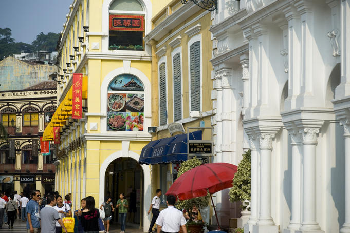 Colonial architectural in old town.