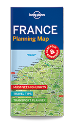 France Planning Map, 1st Edition Jun 2017 by Lonely Planet